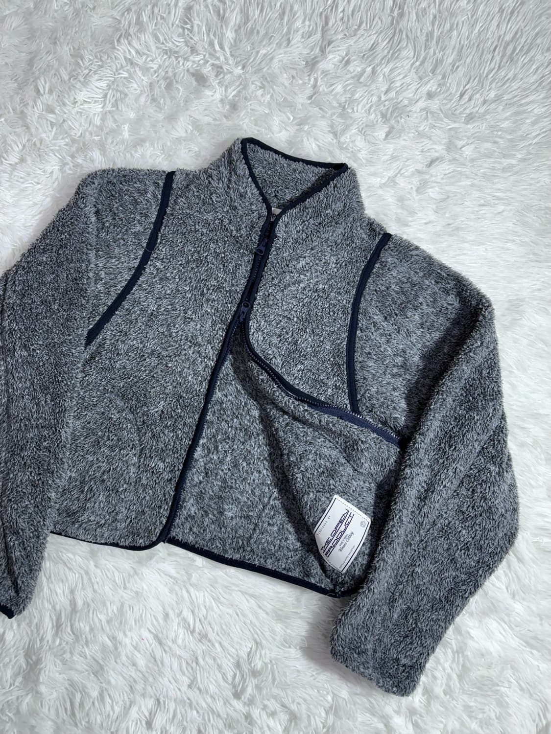 오픈와이와이 투웨이 오버핏 후리스 집업  상품이미지4