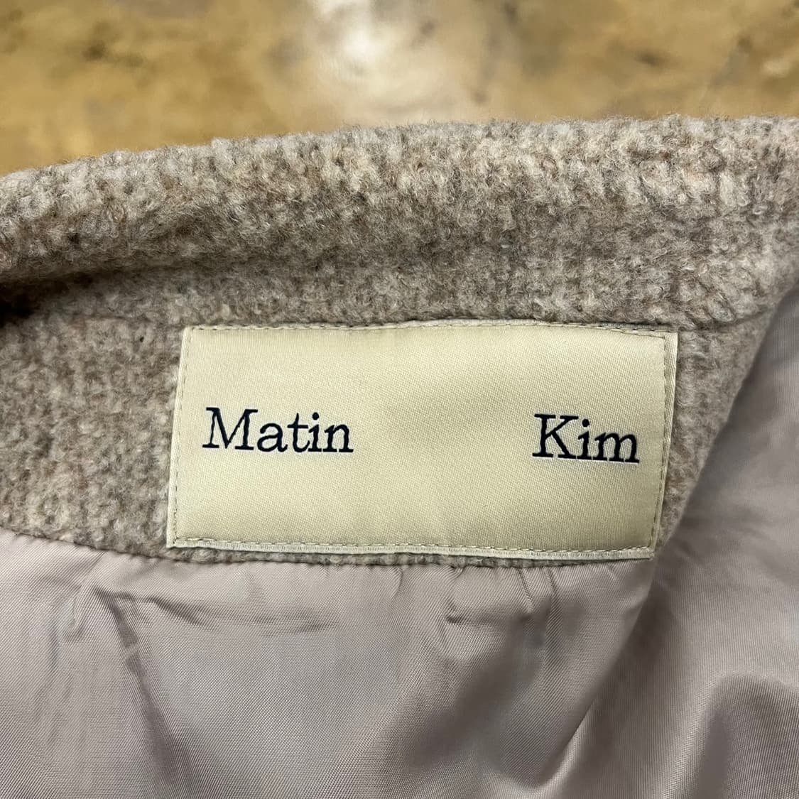 마뗑킴 베이지 볼륨 가디건 자켓  상품이미지5