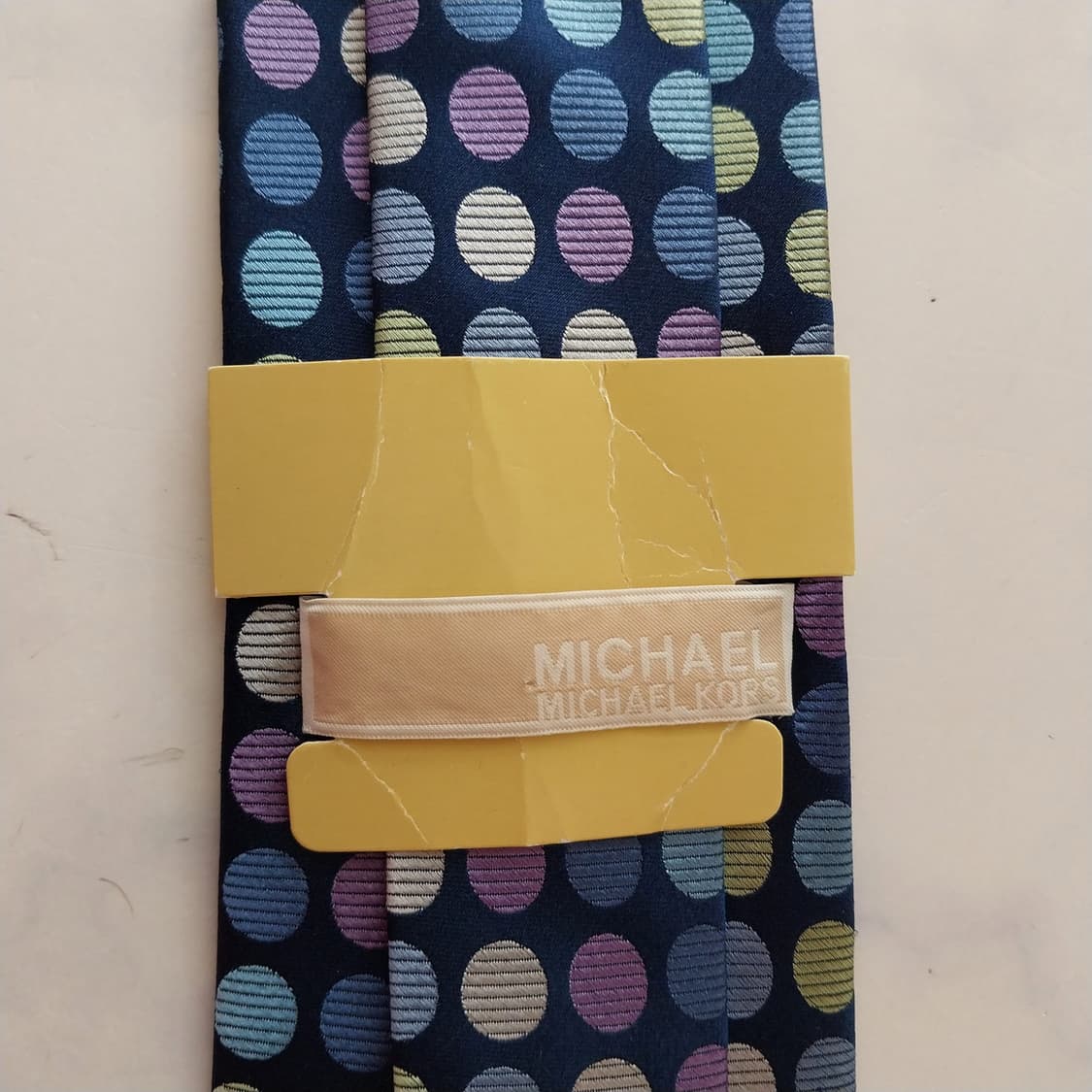 마이클코어스 블루 도트 패턴 넥타이 8.4cm 새상품 K2420 상품이미지9