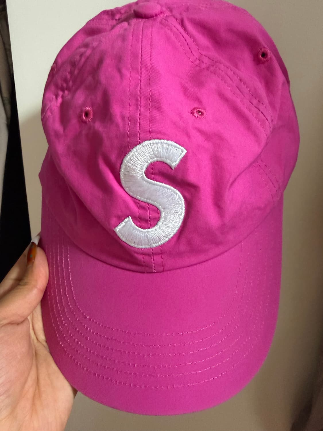 슈프림 벤타일 S 로고 캠프캡 마젠타 핑크 Supreme Ventile  상품이미지4