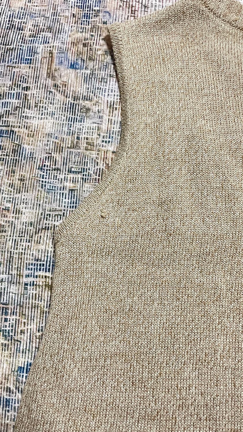 JPN 90s~00s 일본 빈티지 y2k 모리걸 플라워 자수 니트 베스트 상품이미지10