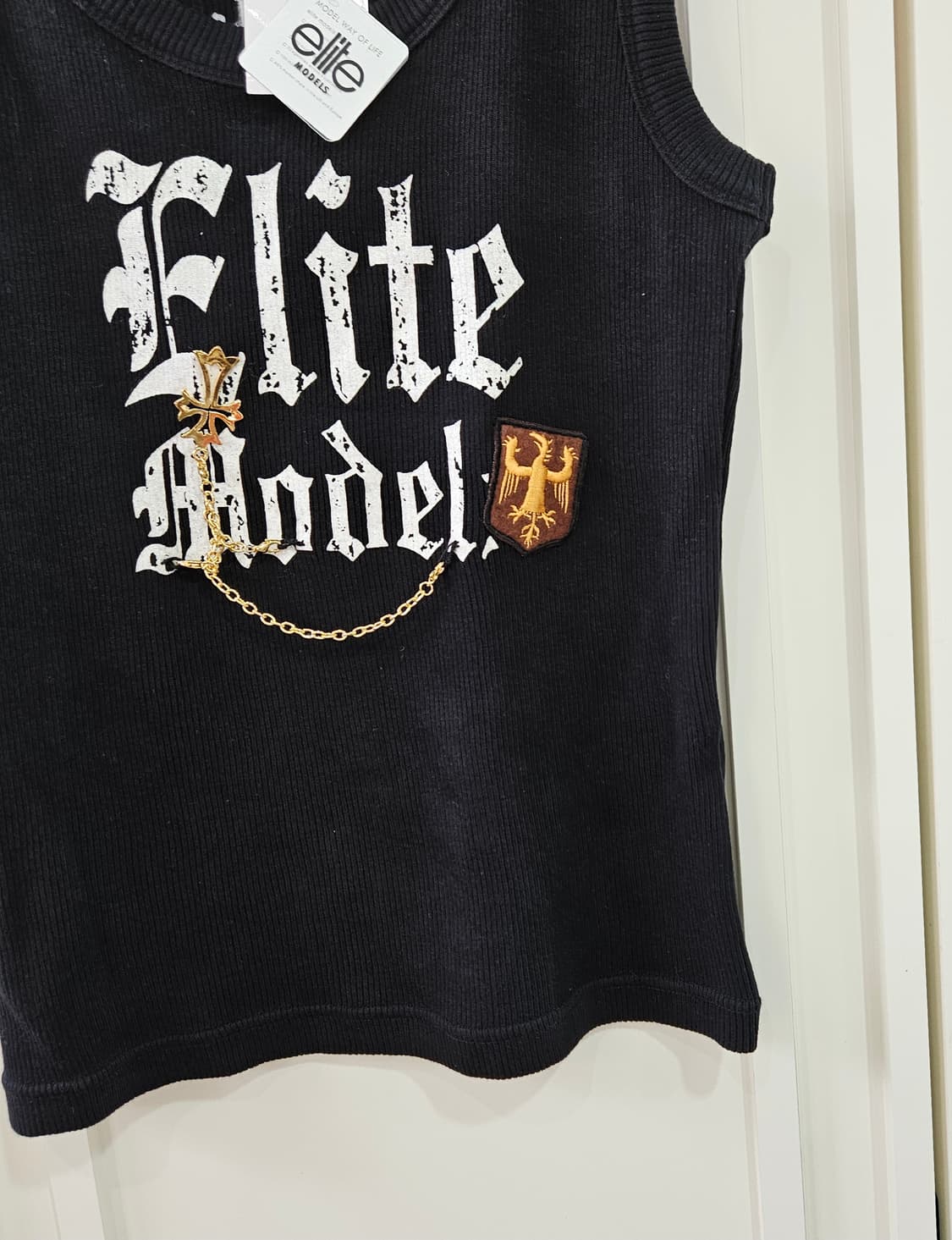 블랙 립 민소매 티셔츠 상품이미지4