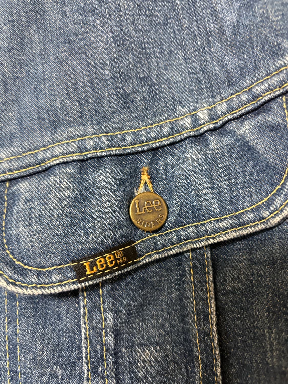 70s Lee 101j 트러커 데님 자켓 상품이미지3