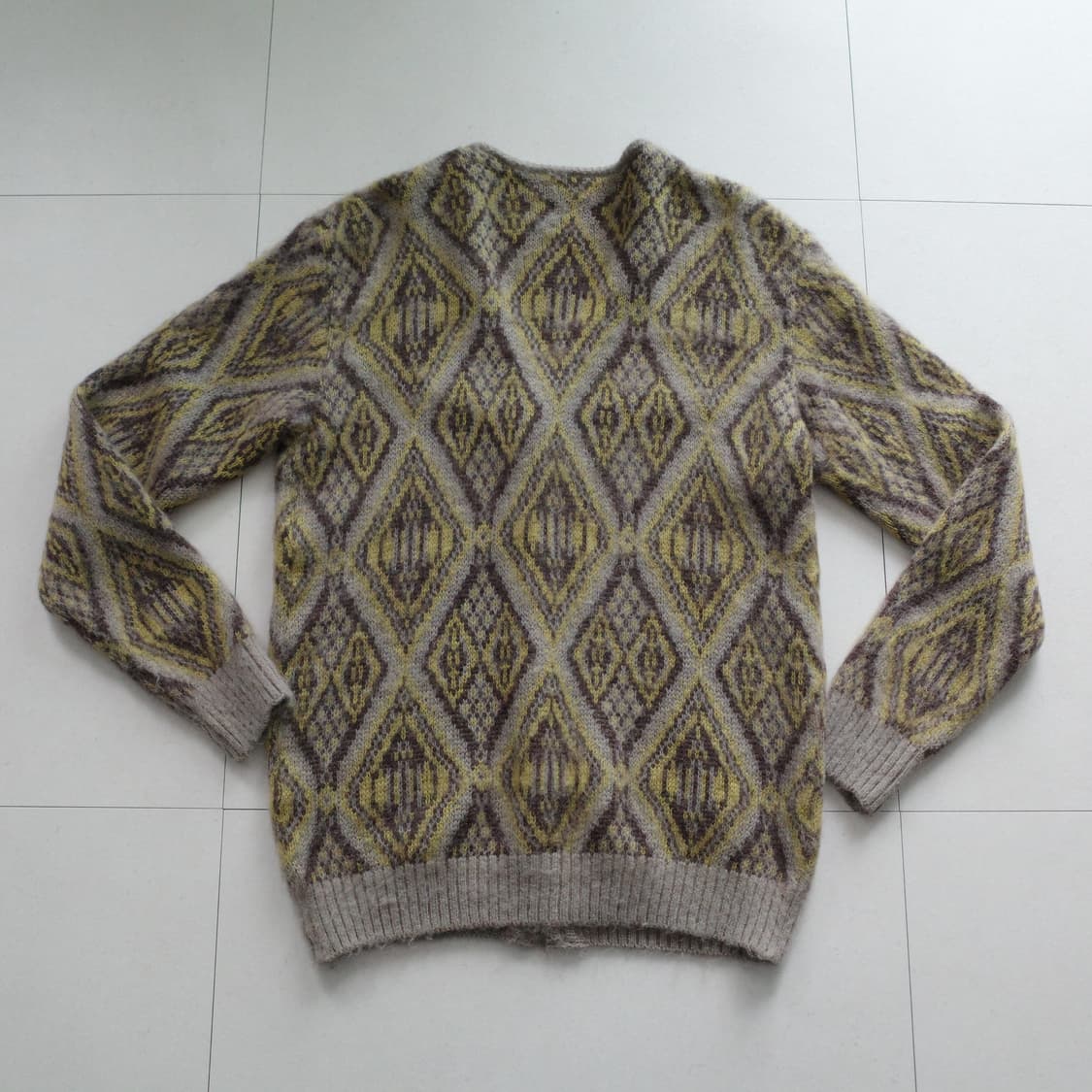 니들스 모헤어 가디건 다이아몬드 베이지 M 상품이미지7