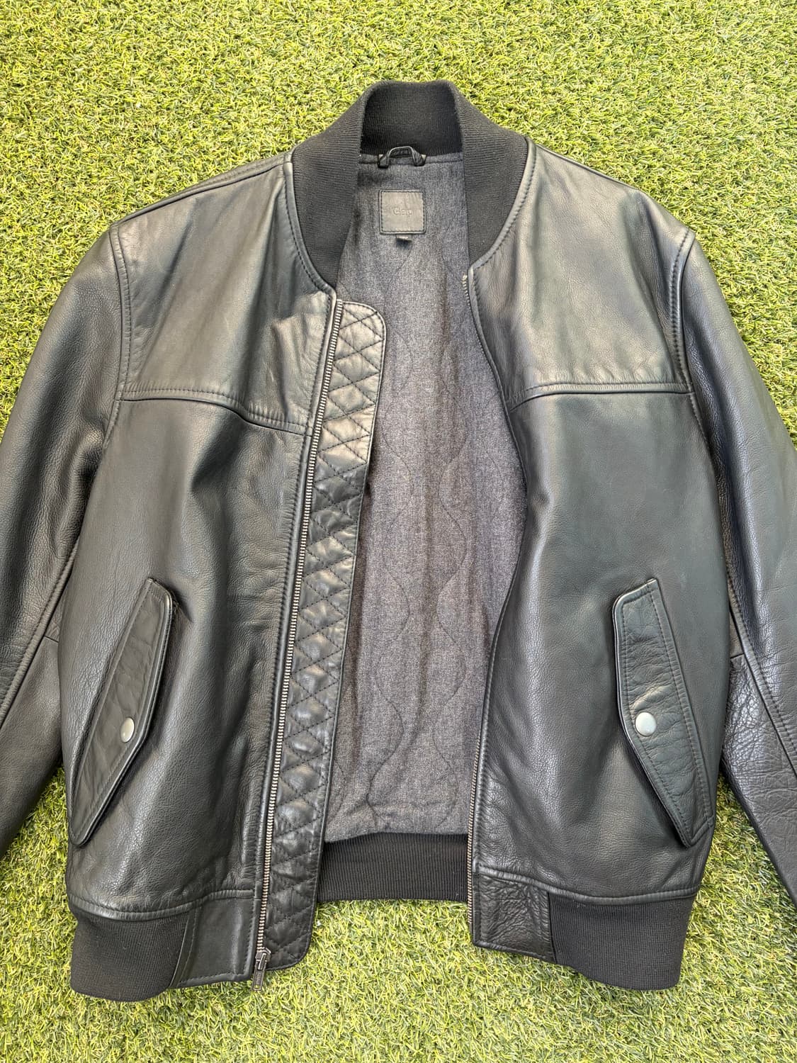 갭 레더 가죽 봄버 자켓 상품이미지3