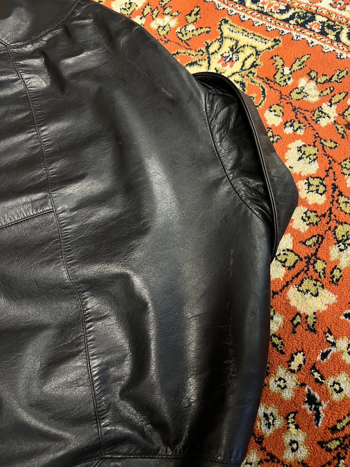 [L] OLD Guess 게스 빈티지 가죽 카코트 상품이미지8