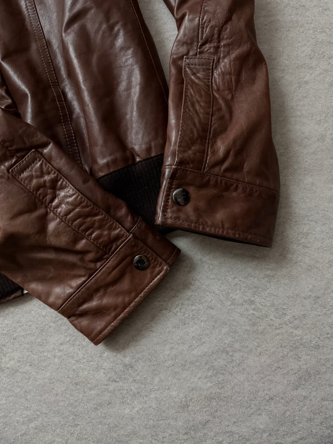 돌체앤가바나 후드 카프스킨 레더자켓 상품이미지8