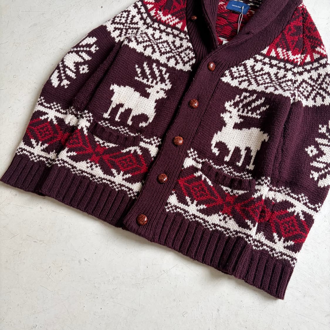 Union Station 빈티지 코위찬 가디건 M 상품이미지3