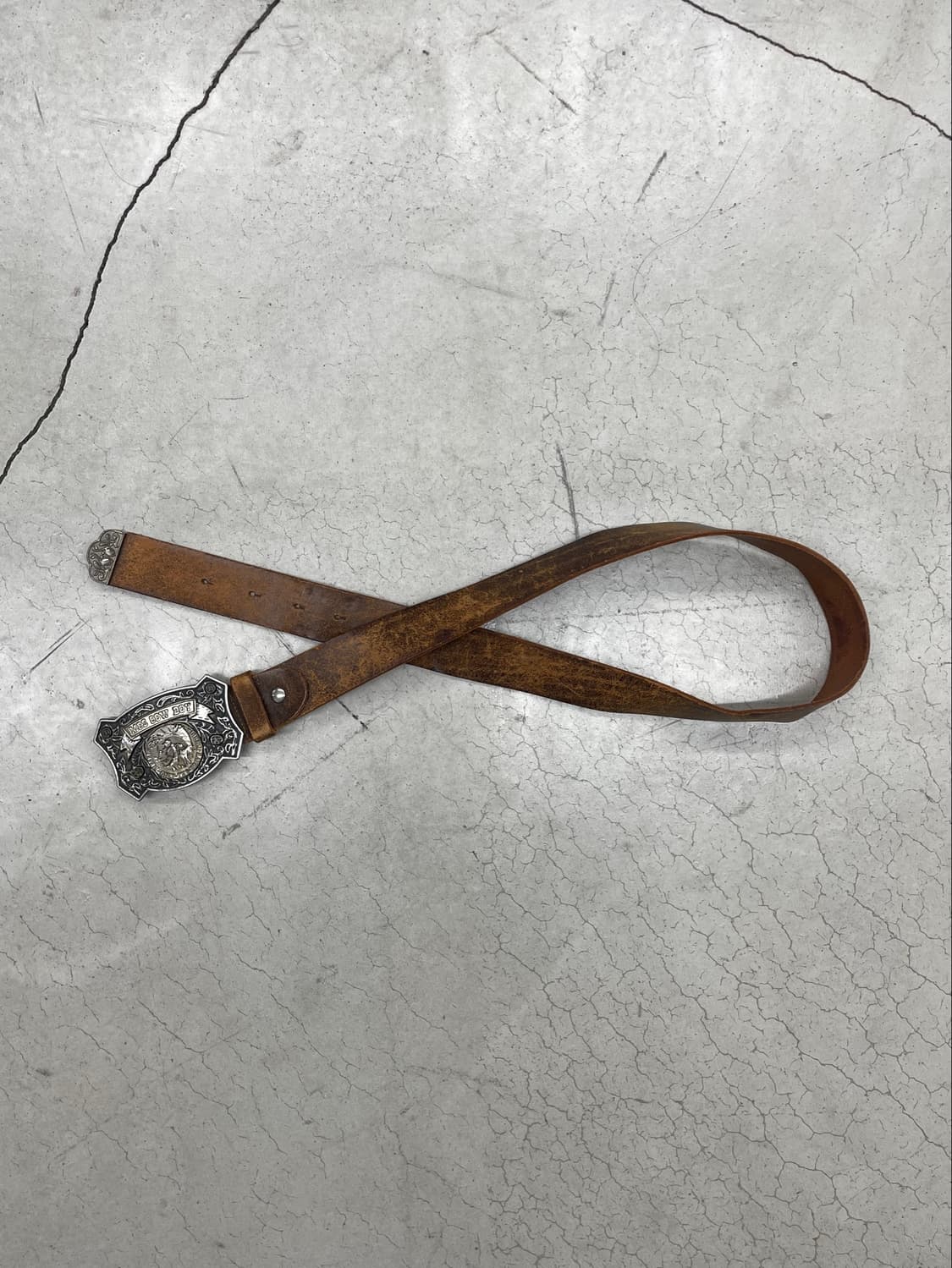 디젤 모스 카우 보이 버클 레더 벨트 상품이미지3