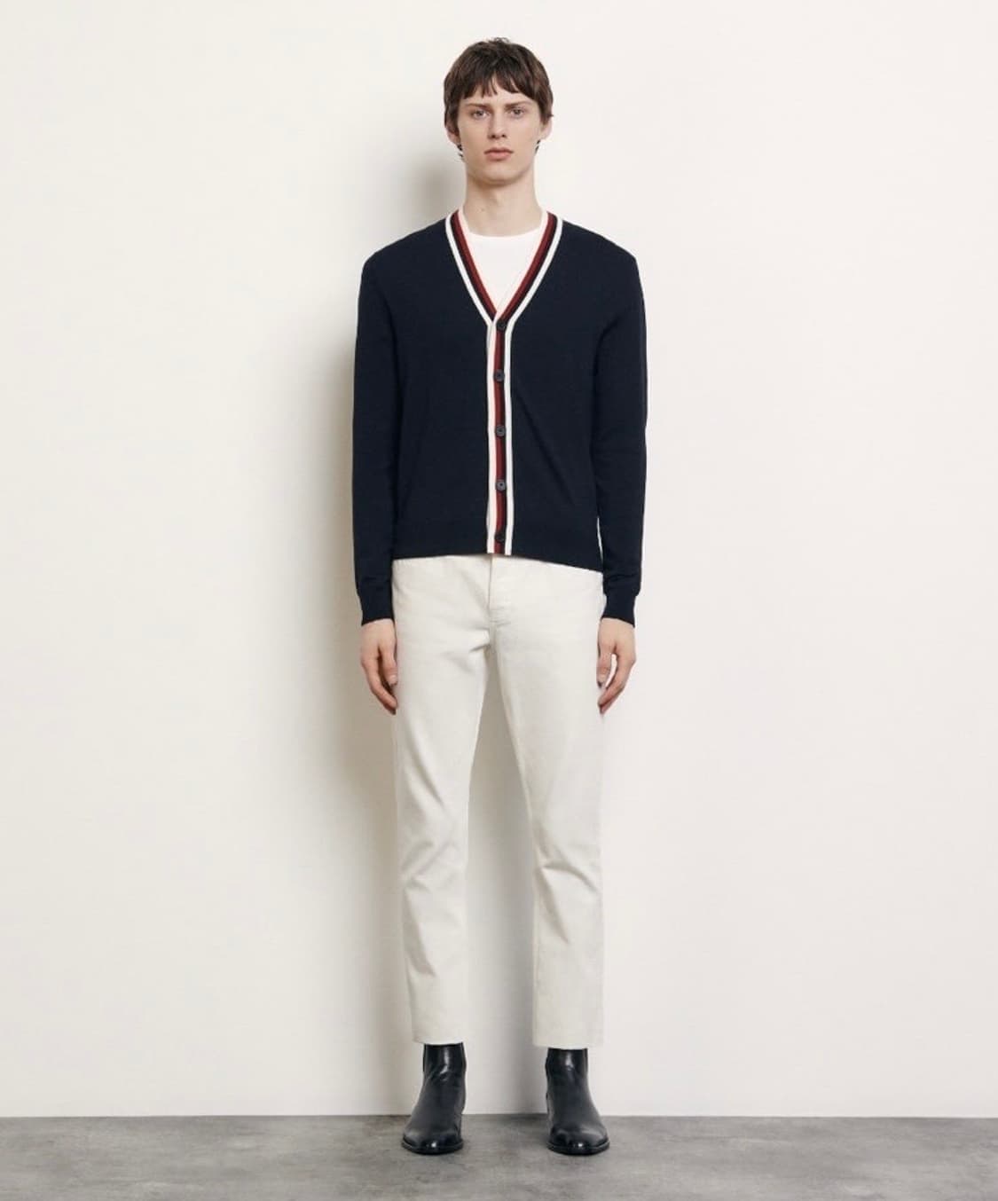 산드로 옴므 브이넥 가디건 상품이미지2