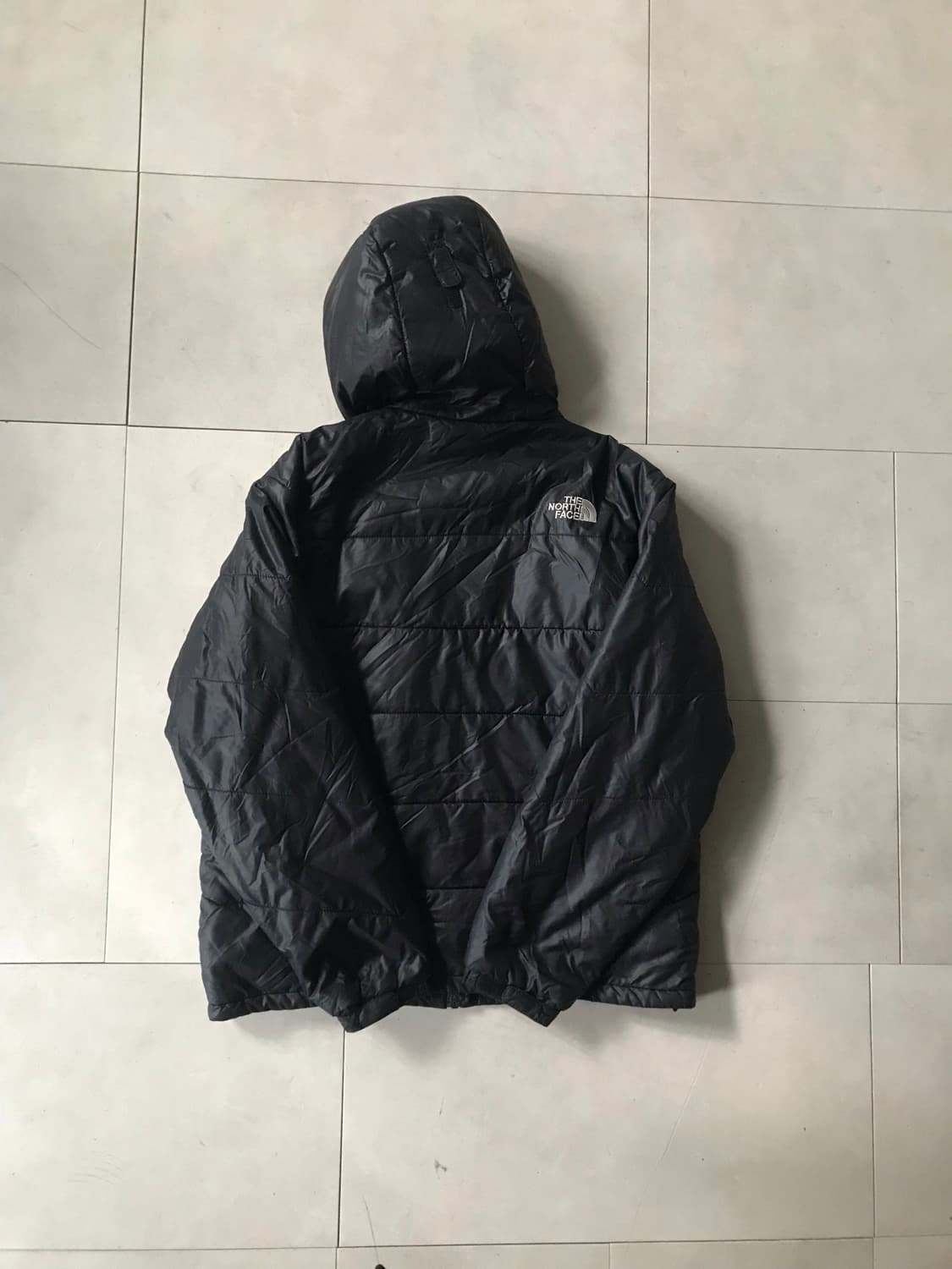 노페 블랙 후드 패딩 상품이미지7