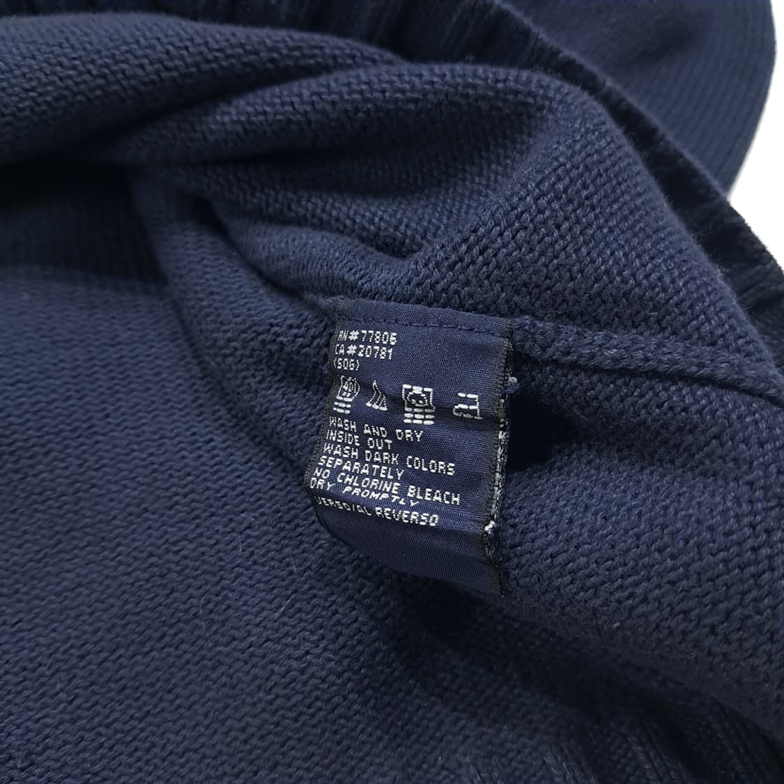 CL823 XL 타미힐피거 90s 박스핏 브이넥 네이비 니트 스웨터 상품이미지5