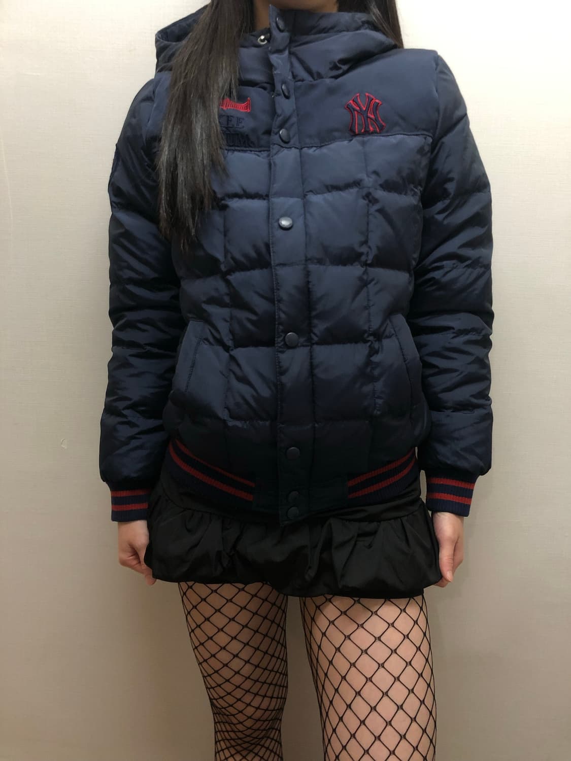 빈티지 mlb 네이비 숏패딩 상품이미지8