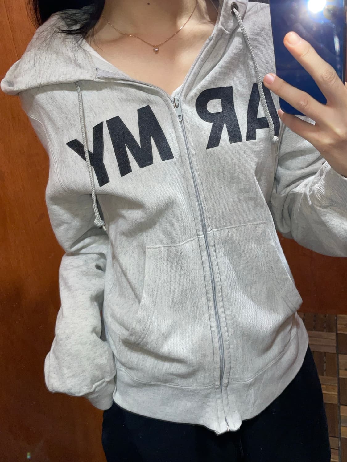 (S) 90s 밀리터리 미군 pfu 후드 집업 상품이미지2