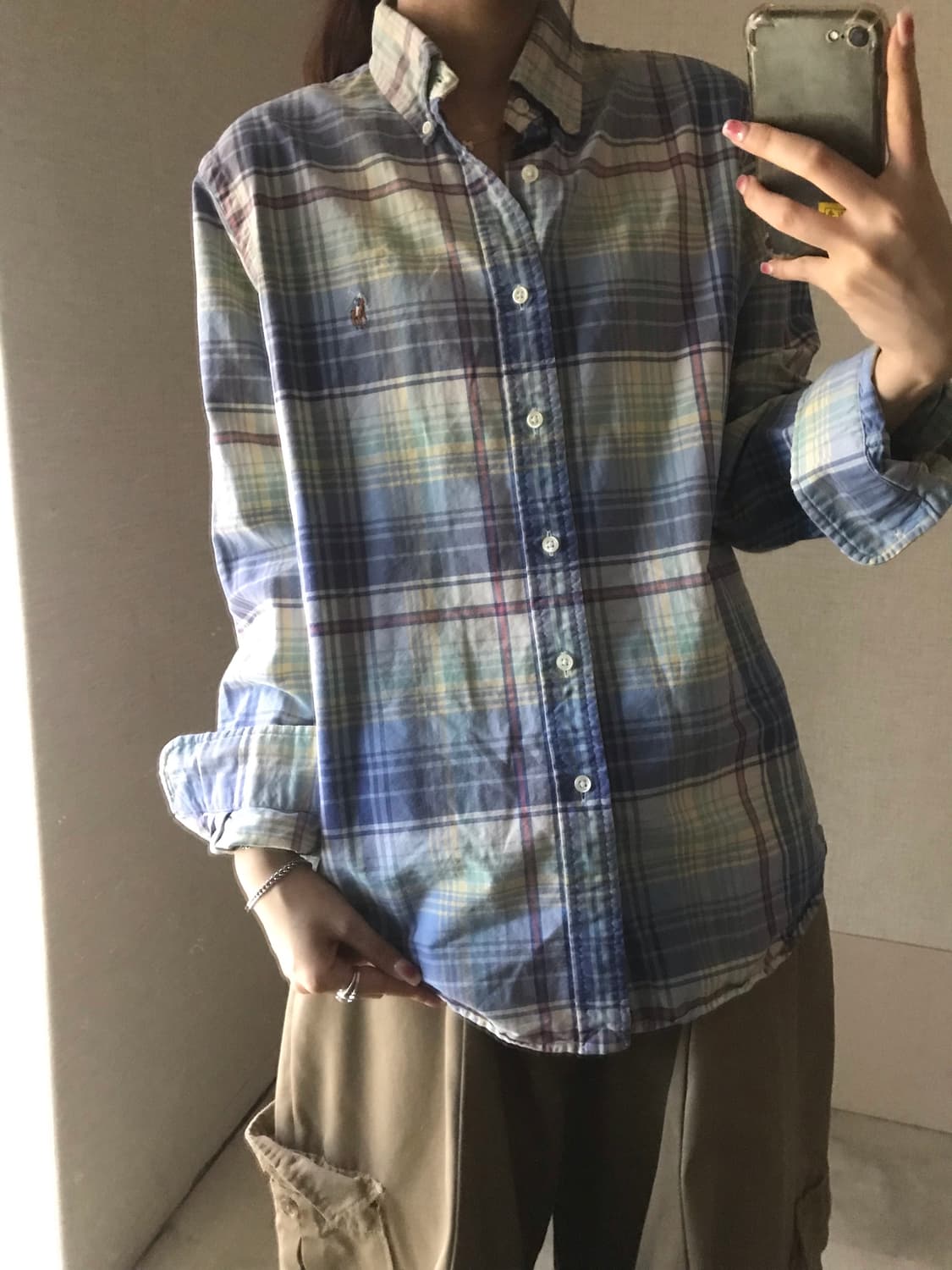 폴로 빈티지 체크셔츠 상품이미지2