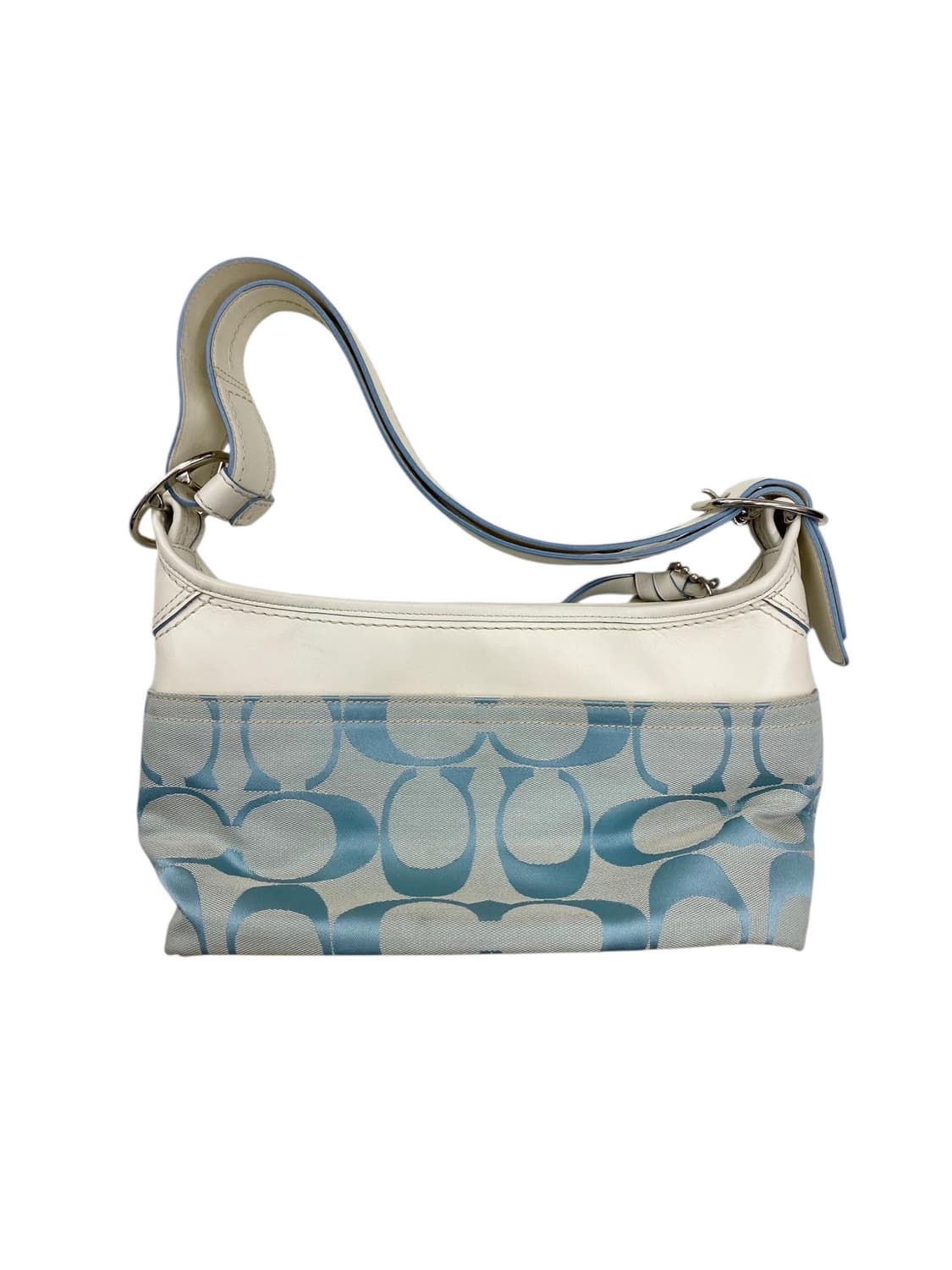 코치 y2k 베이비블루 화이트백 2way 상품이미지2