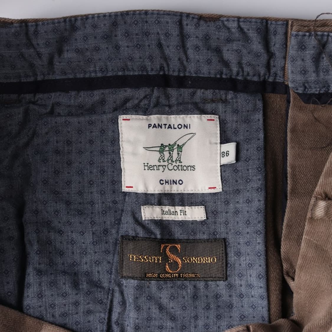 헨리코튼 이탈리안 핏 손드리오 치노 팬츠 86 상품이미지6