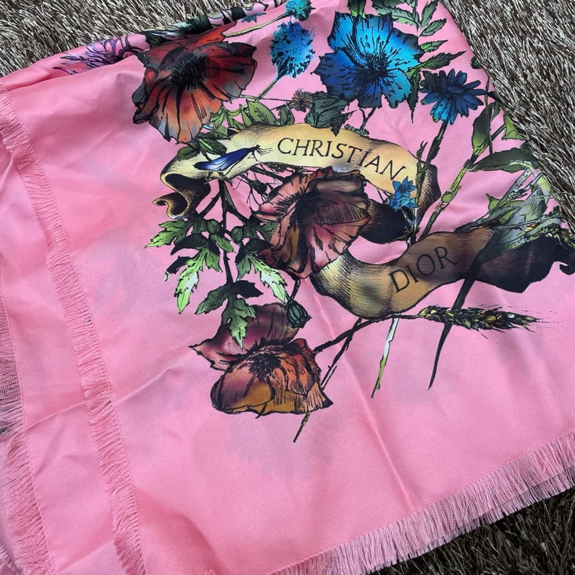 크리스찬 디올 Christian Dior 플로럴 실크 스카프 상품이미지7