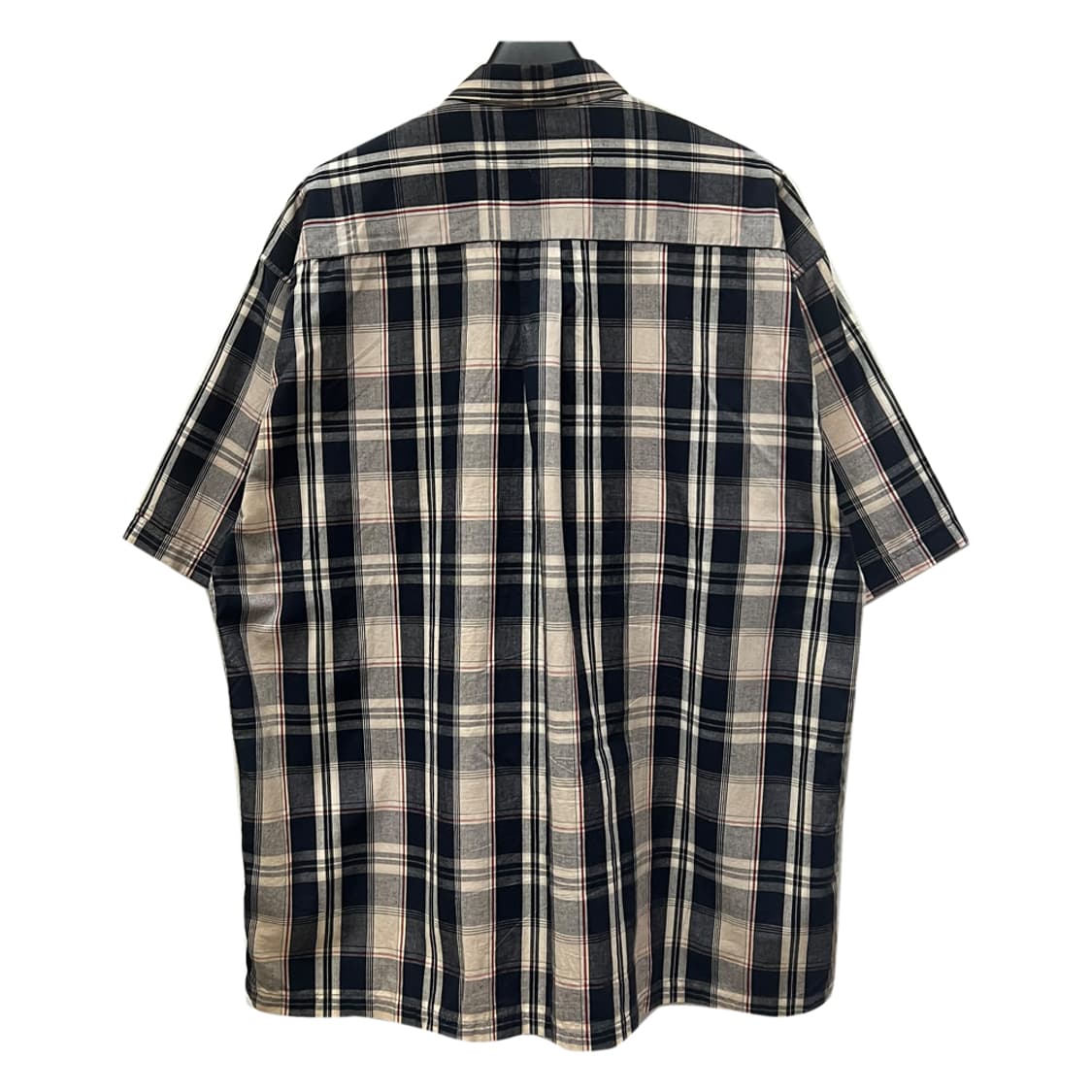 90s PHAT FARM 팻팜 체크 반팔 셔츠 남방 3XL 상품이미지2