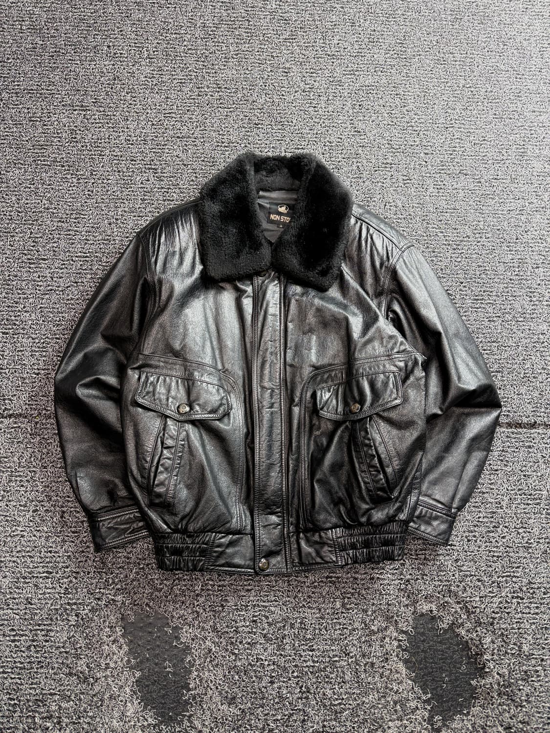 NONSTOP 빈티지 아카이브 외내피 램스킨 레더 자켓 3466 상품이미지2