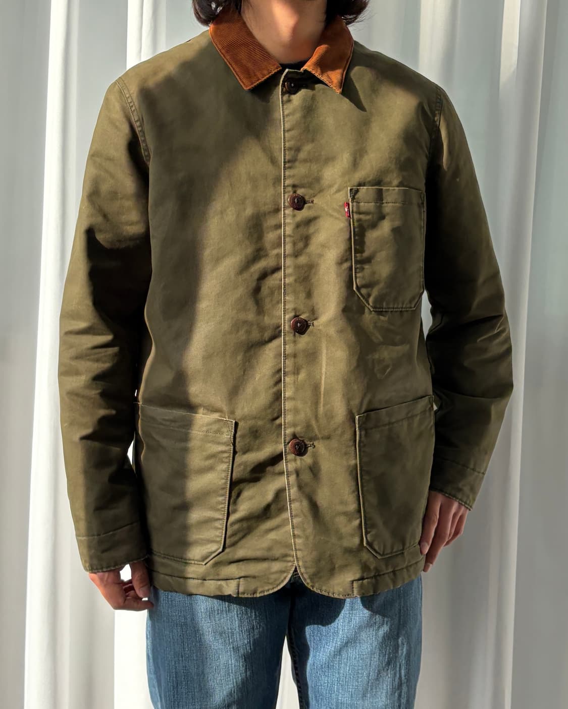 [L]리바이스 Levi's 왁스 올리브 엔지니어 워크 자켓 상품이미지1