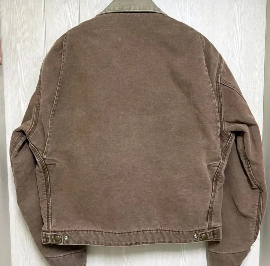 칼하트 빈티지 디트로이트 자켓 J97 체스트 CHT USA 브라운 상품이미지3