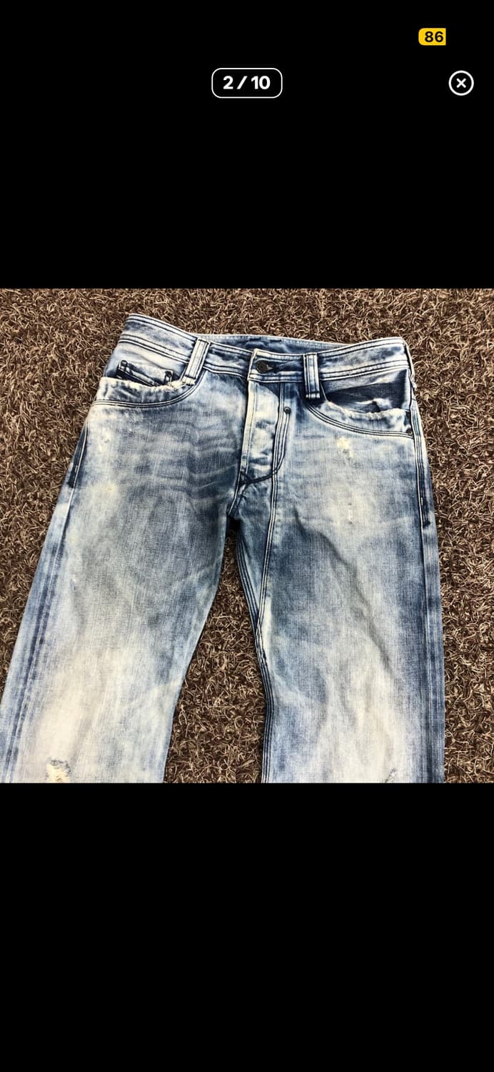 디젤 Timmen 디스 워싱 데님 팬츠 상품이미지2