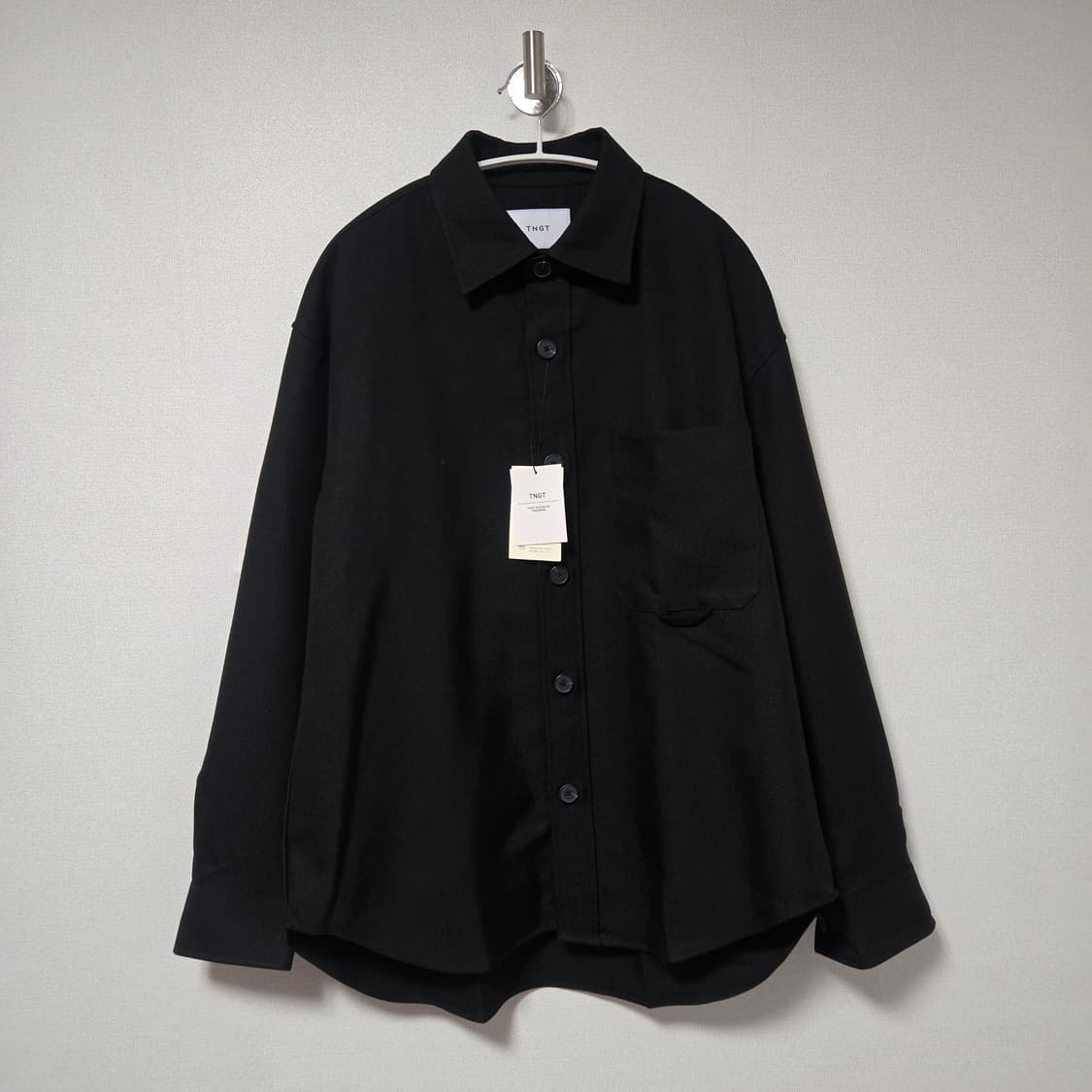 TNGT 블랙 셔츠 (새상품)/ 남성 셔츠 / 남자 셔츠  상품이미지1