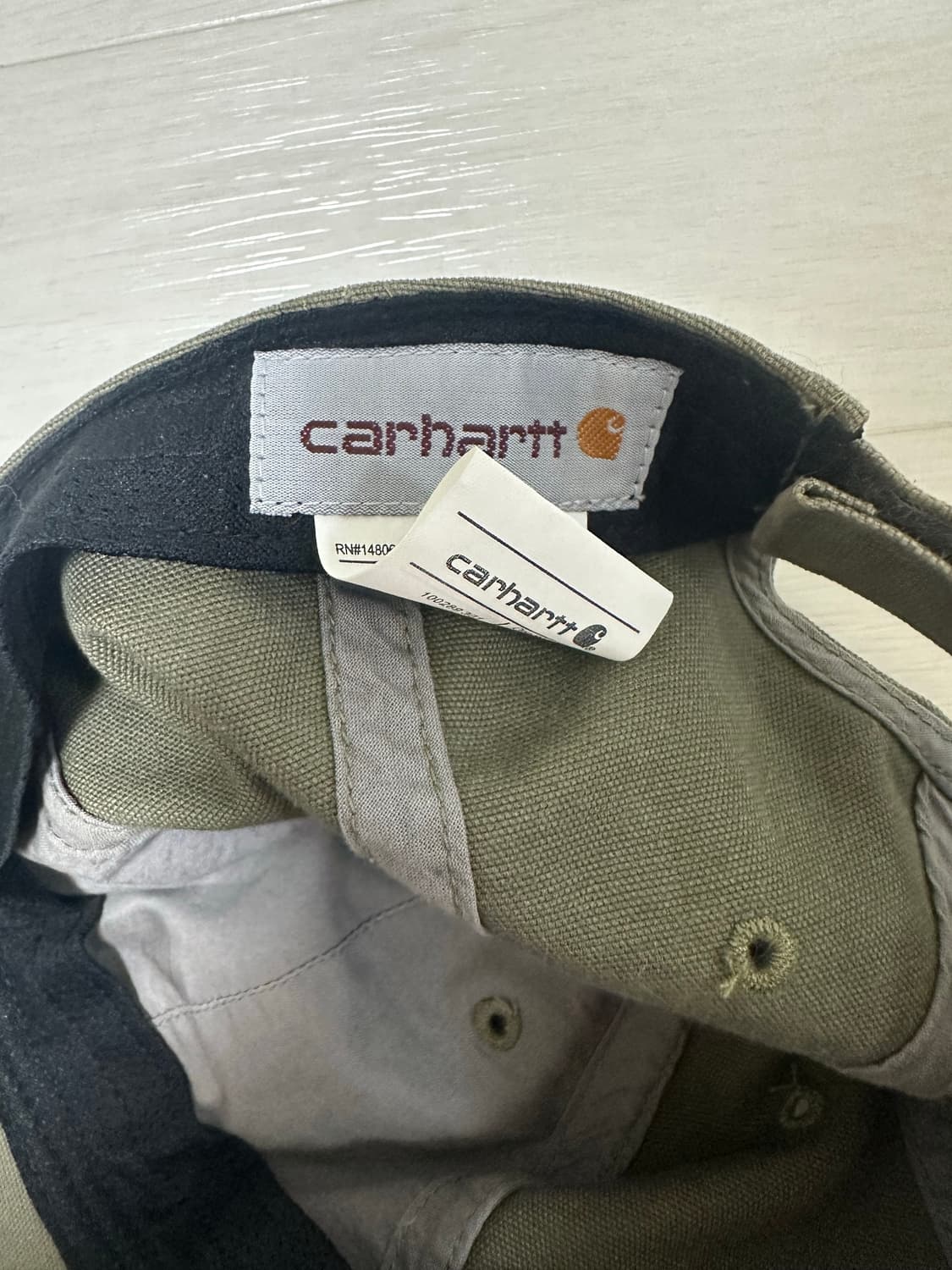 칼하트 캔버스캡 아미 그린 모자 볼캡 상품이미지4