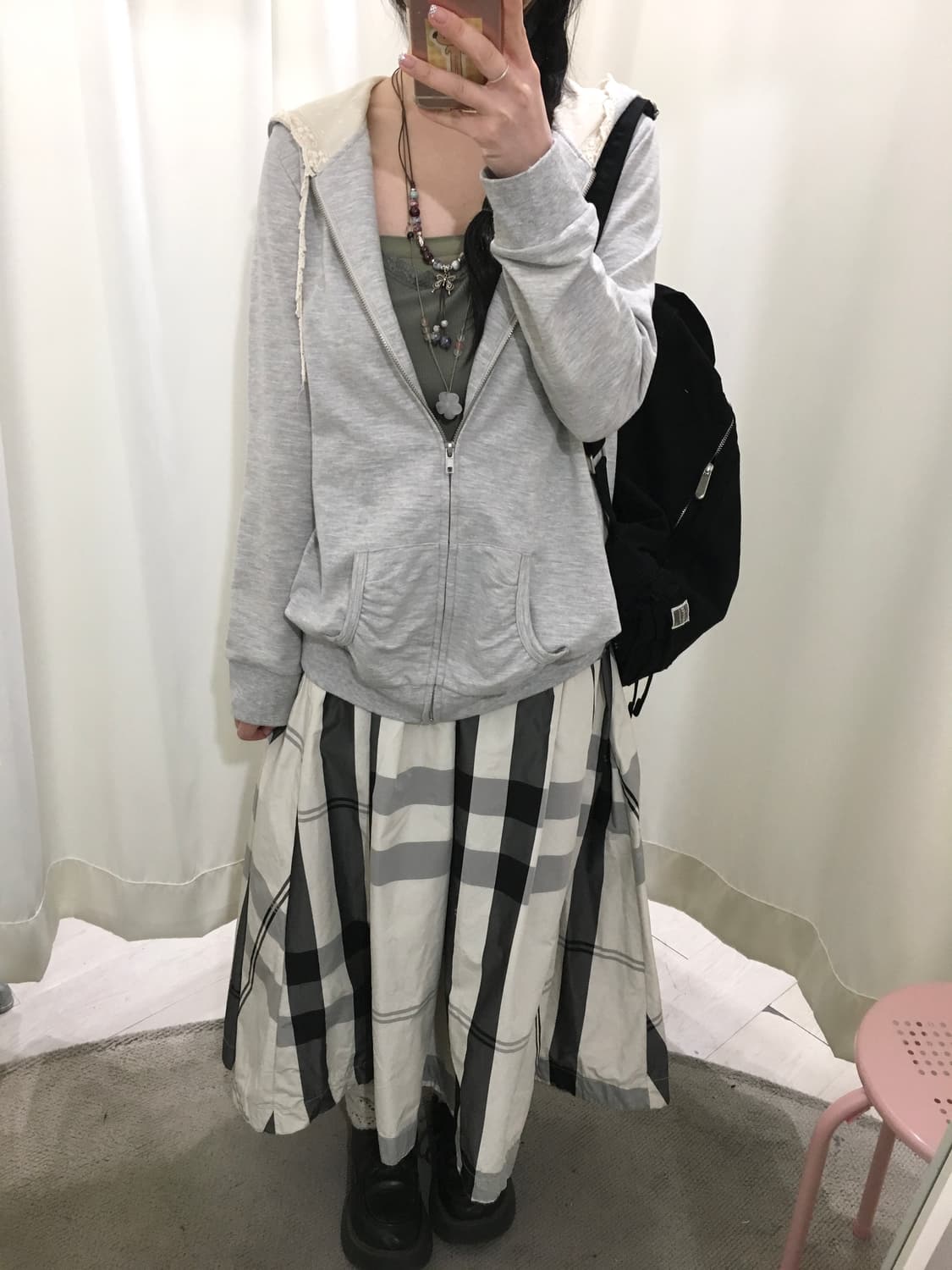 lace mori hoodie jacket 상품이미지3