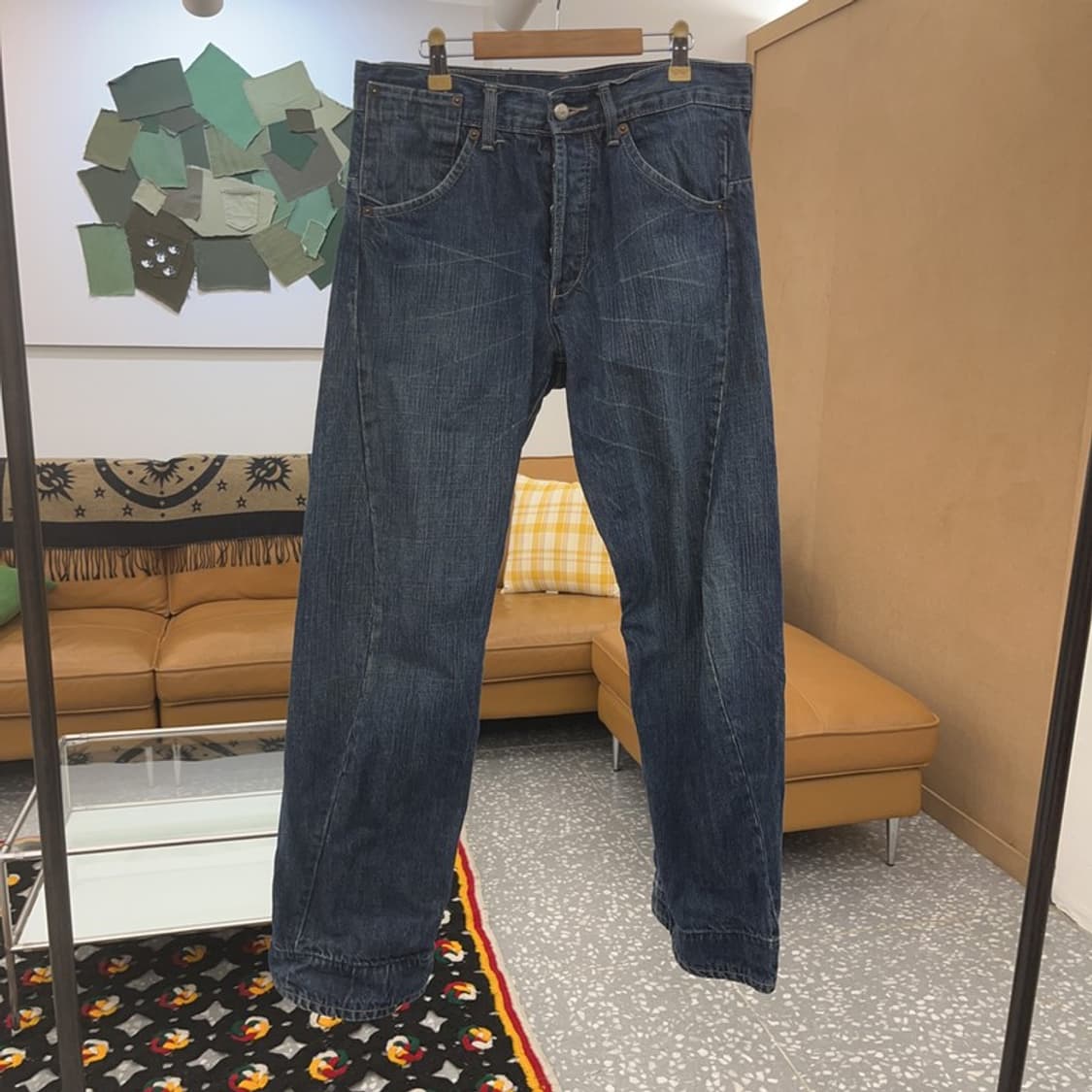 디젤 올드스쿨 빈티지 레트로 워싱 데님팬츠 32인치 C08185 상품이미지3