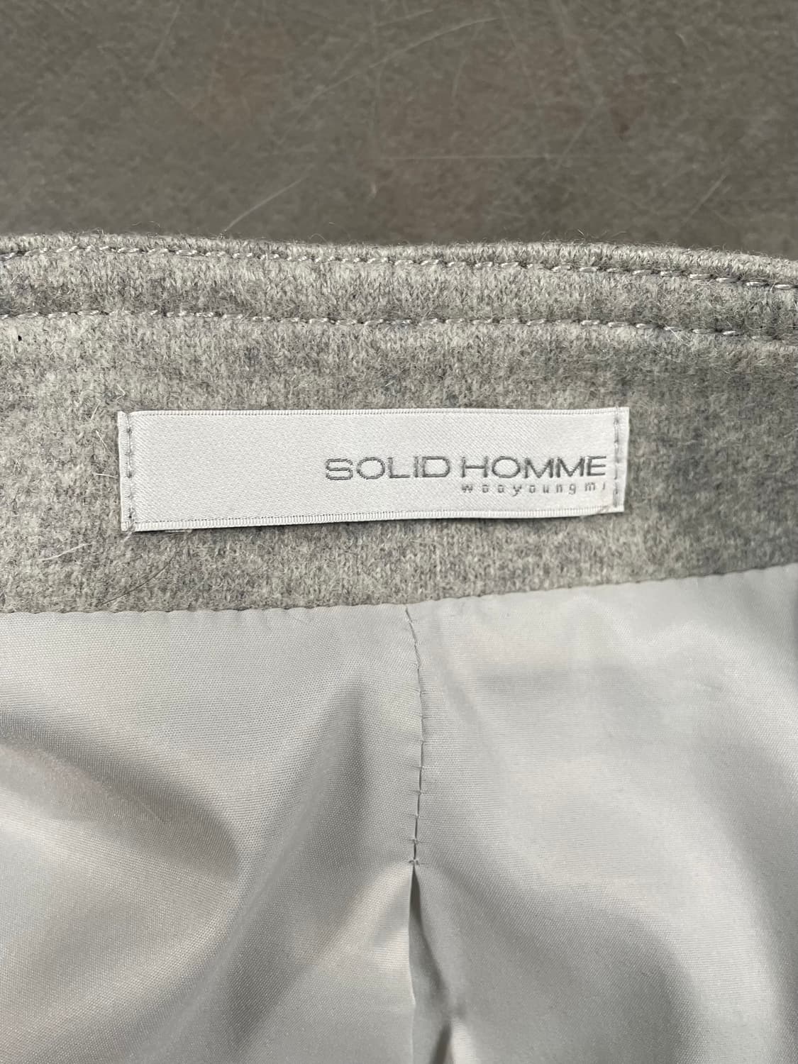 솔리드 옴므 울 봄버 자켓 상품이미지7