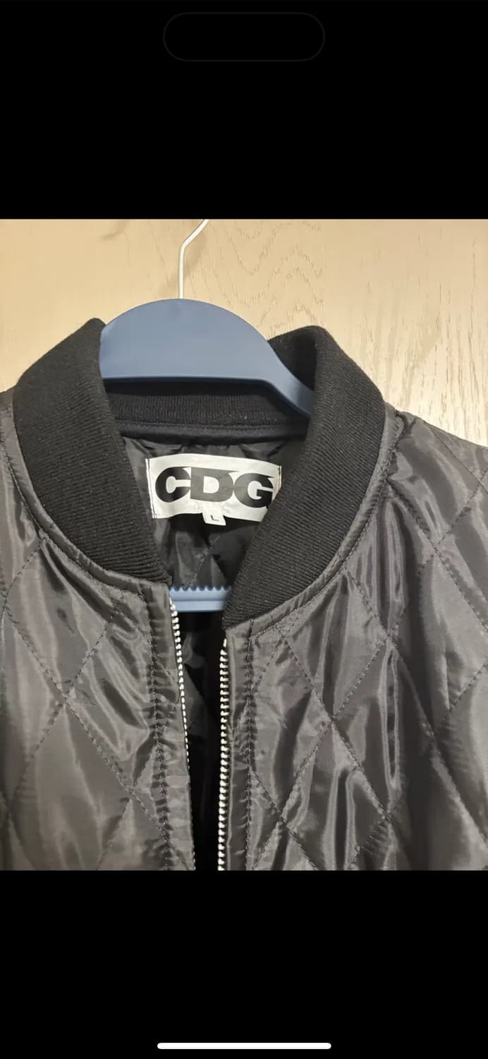 꼼데가르송 퀄티트 스태프 블루종 자켓 블랙 L 상품이미지3