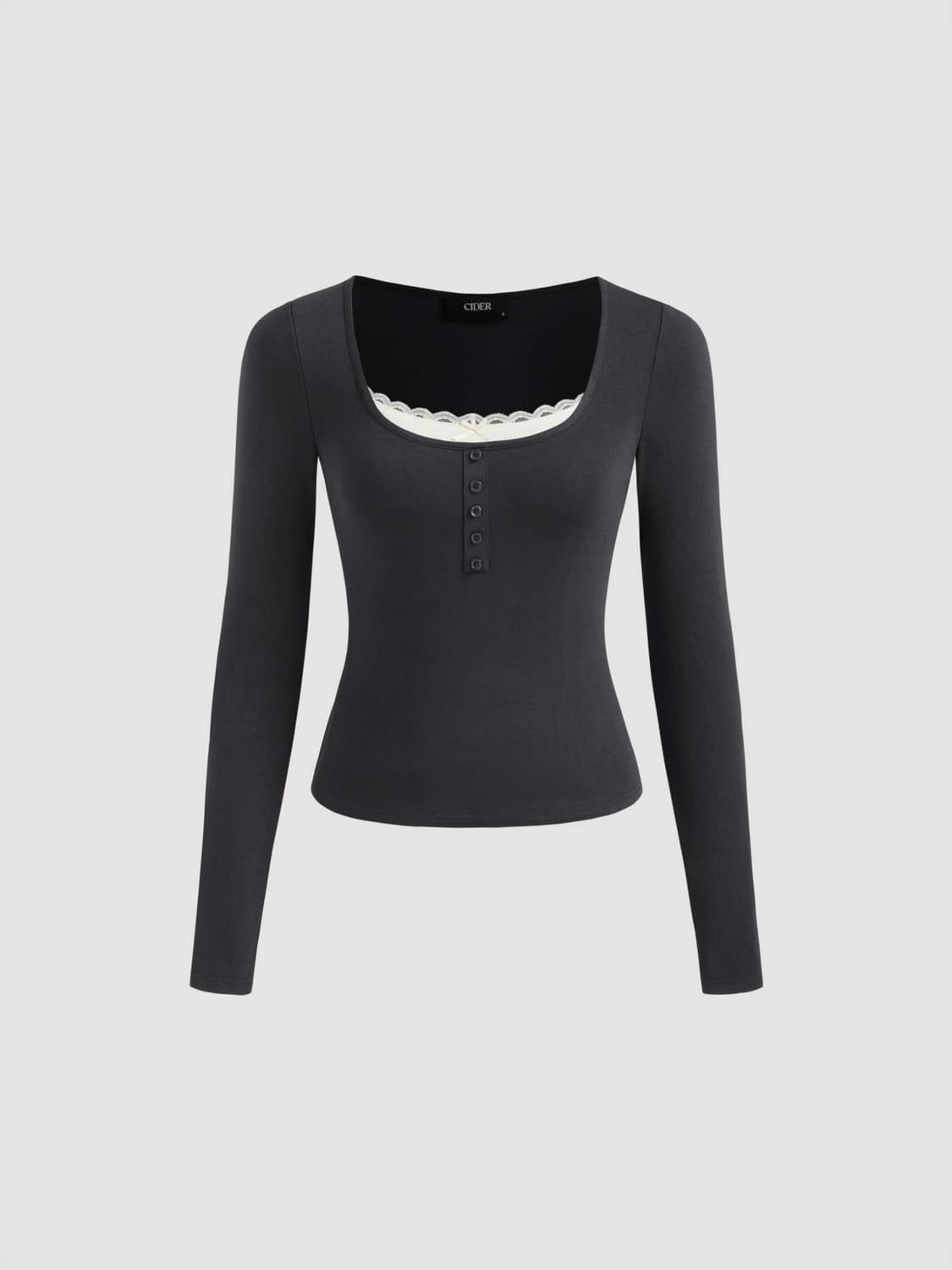 핀터깔 레이스 리본 슬리브 티 상품이미지2