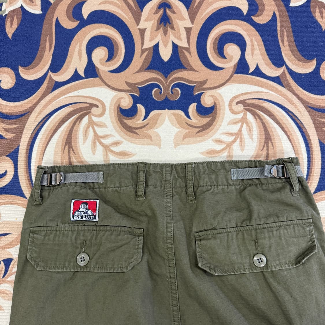 (32)JPN 벤 데이비스 Ben davis 코튼 립스탑 카고팬츠(올리브 상품이미지2