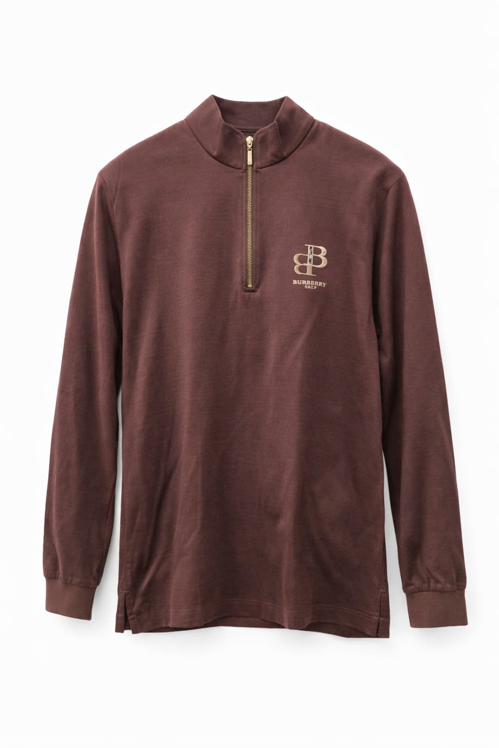 버버리 골프 남성 브라운 반집업 니트 라지 상품이미지1