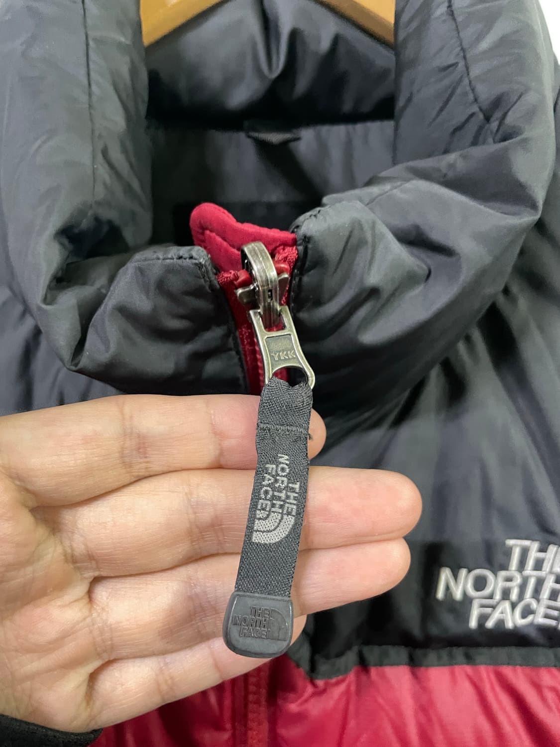 노스페이스 눕시 패딩 점퍼 레어색상 레드 넉넉100 상품이미지4