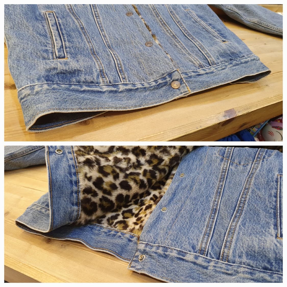 77.리바이스 레오파드 양털자켓 상품이미지6