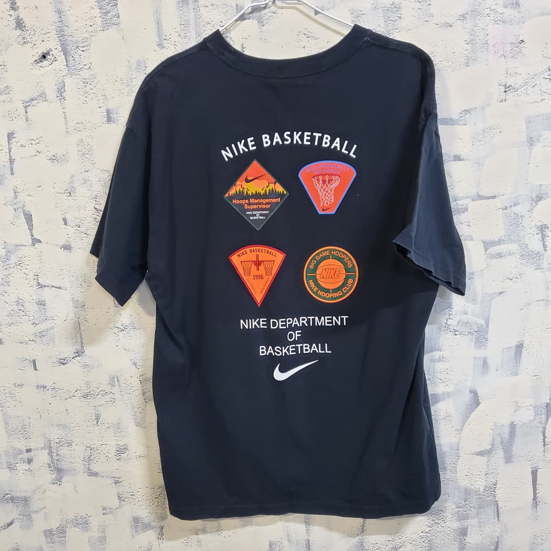 나이키 스우시 루즈핏 농구 반팔 티셔츠 블랙  상품이미지2