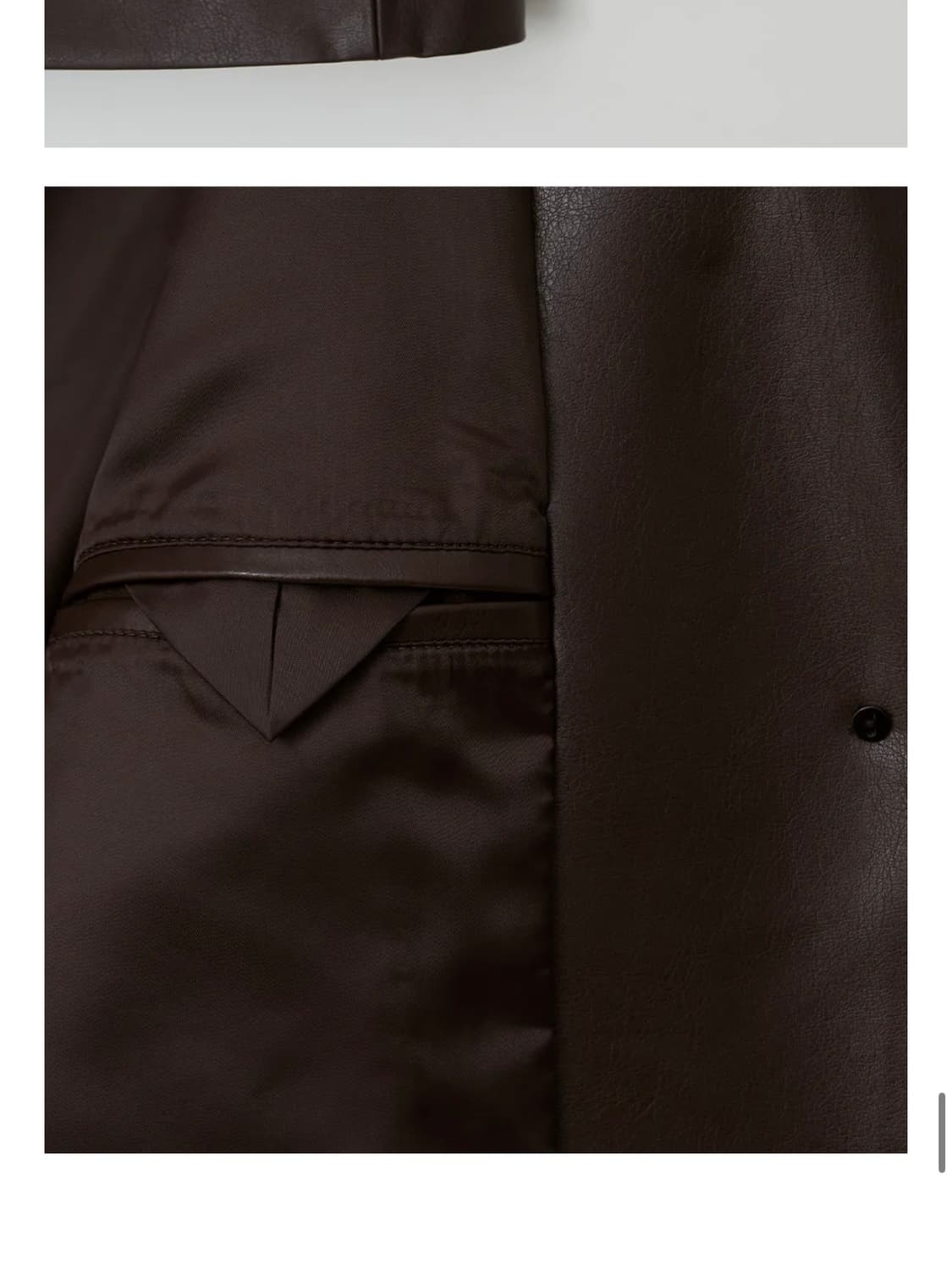 링서울 레더 싱글 자켓 브라운 상품이미지4