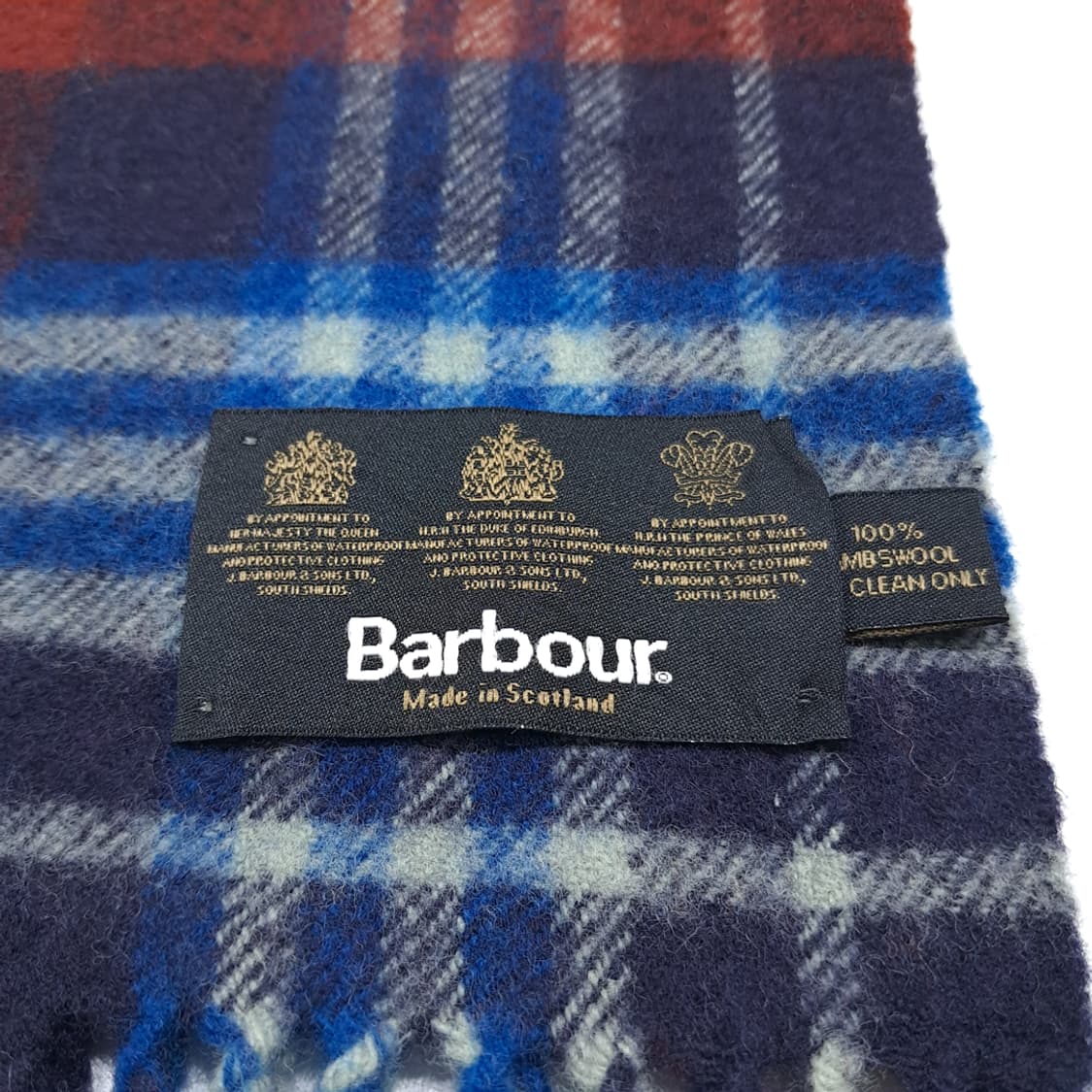 MX466 바버 스코틀랜드판 램스울 3로얄워런트 타탄 머플러 목도리 상품이미지4