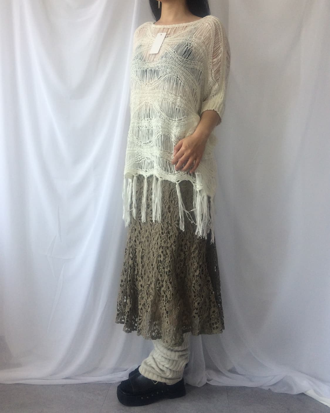 Fringe net knit 상품이미지6