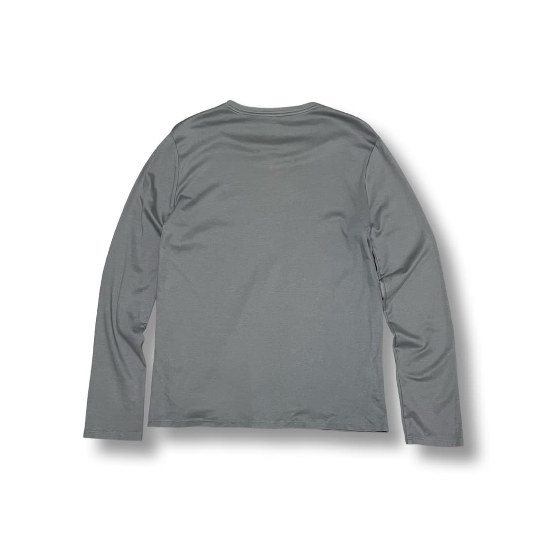 [L] 아르마니진스 V넥 긴팔 티셔츠 롱슬리브 그레이 상품이미지5
