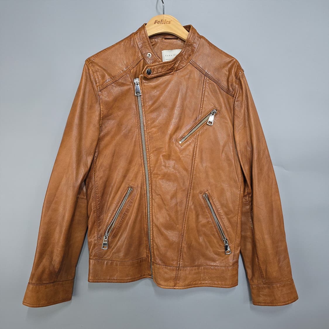 자라맨(zara man) 염소가죽 라이더자켓 S 상품이미지1