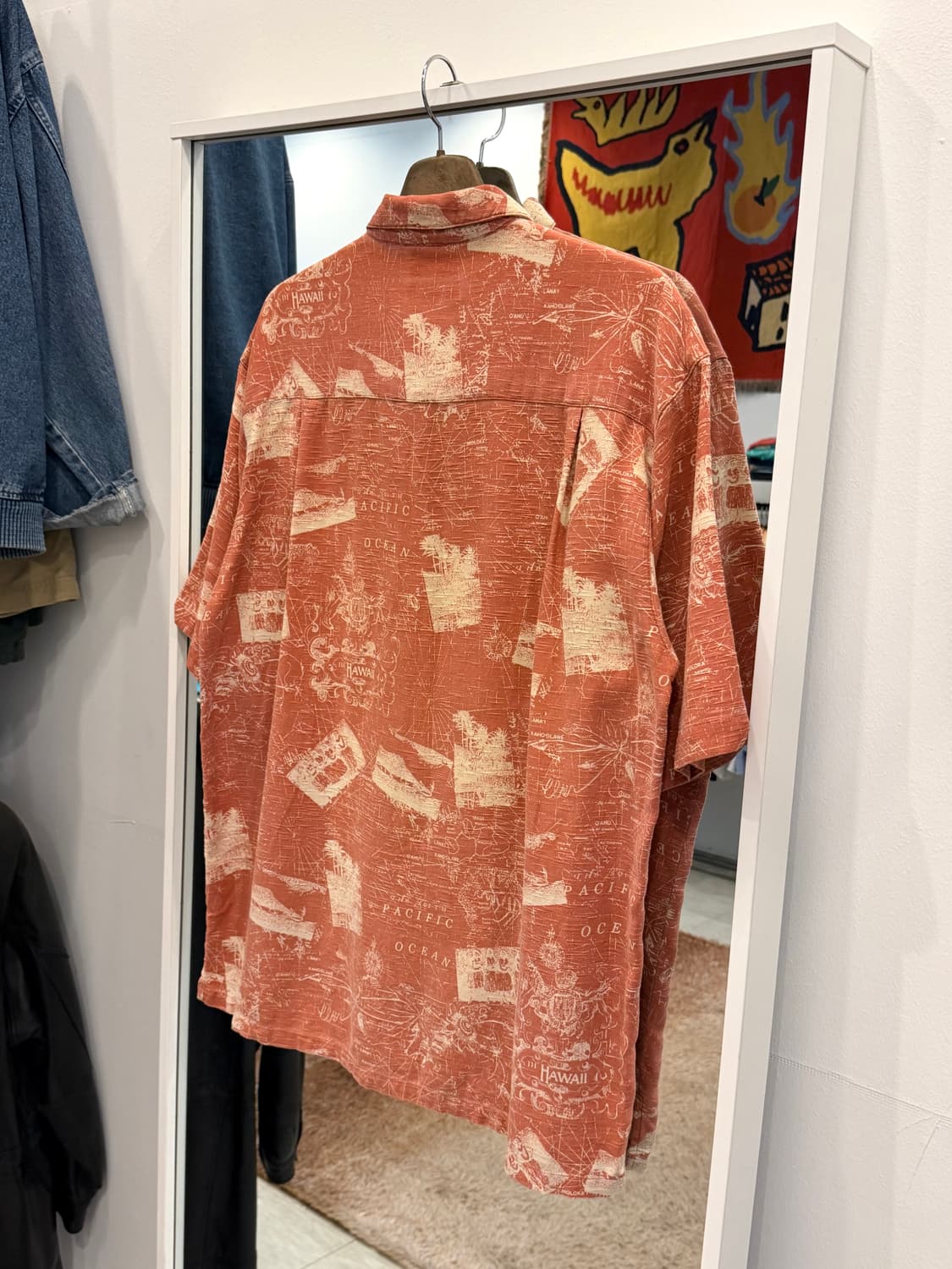 00s Columbia 컬럼비아 빈티지 하와이안 반팔 셔츠 상품이미지5