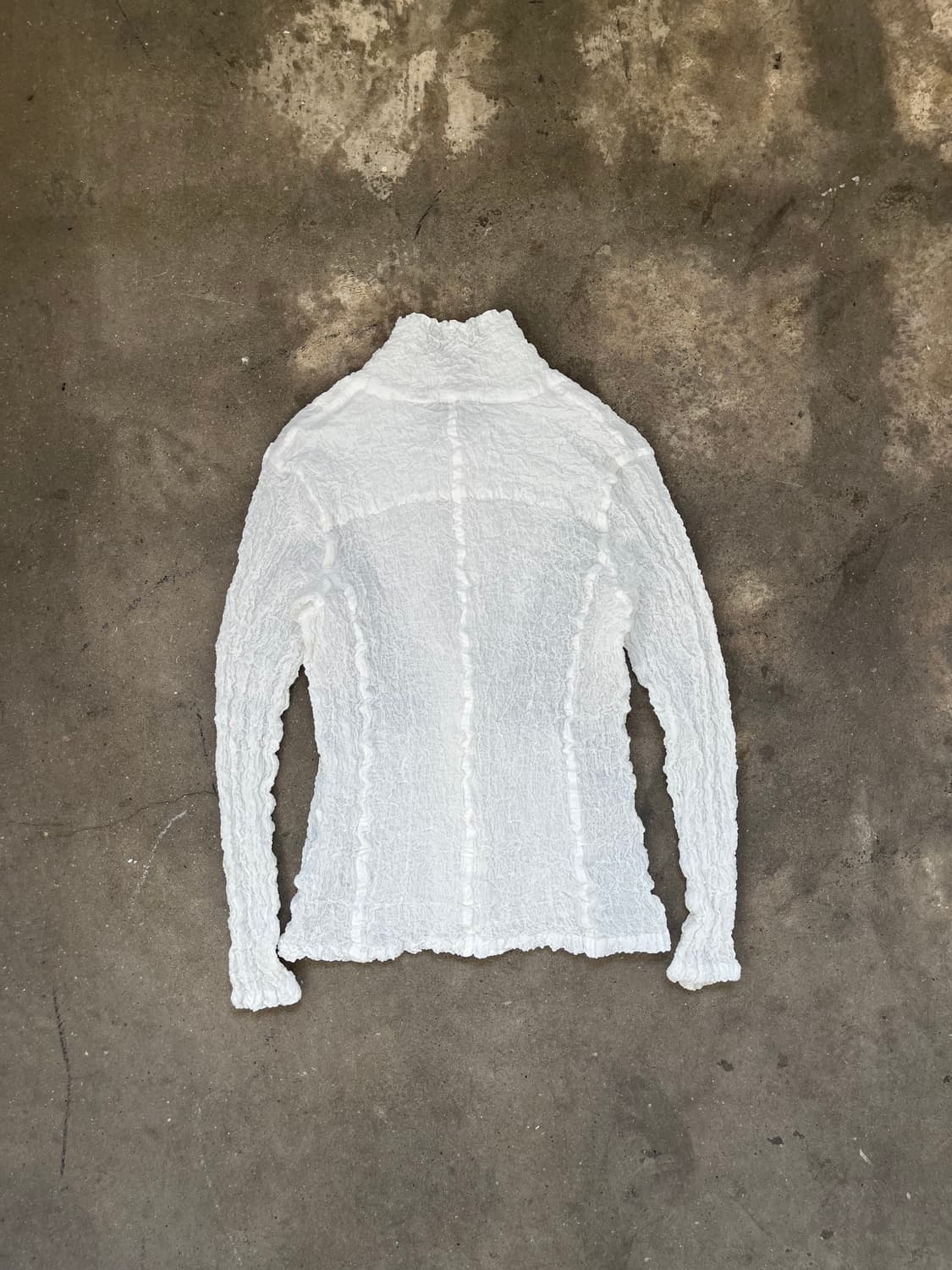 Issey Miyake me 컬리플라워 화이트 자켓 상품이미지4