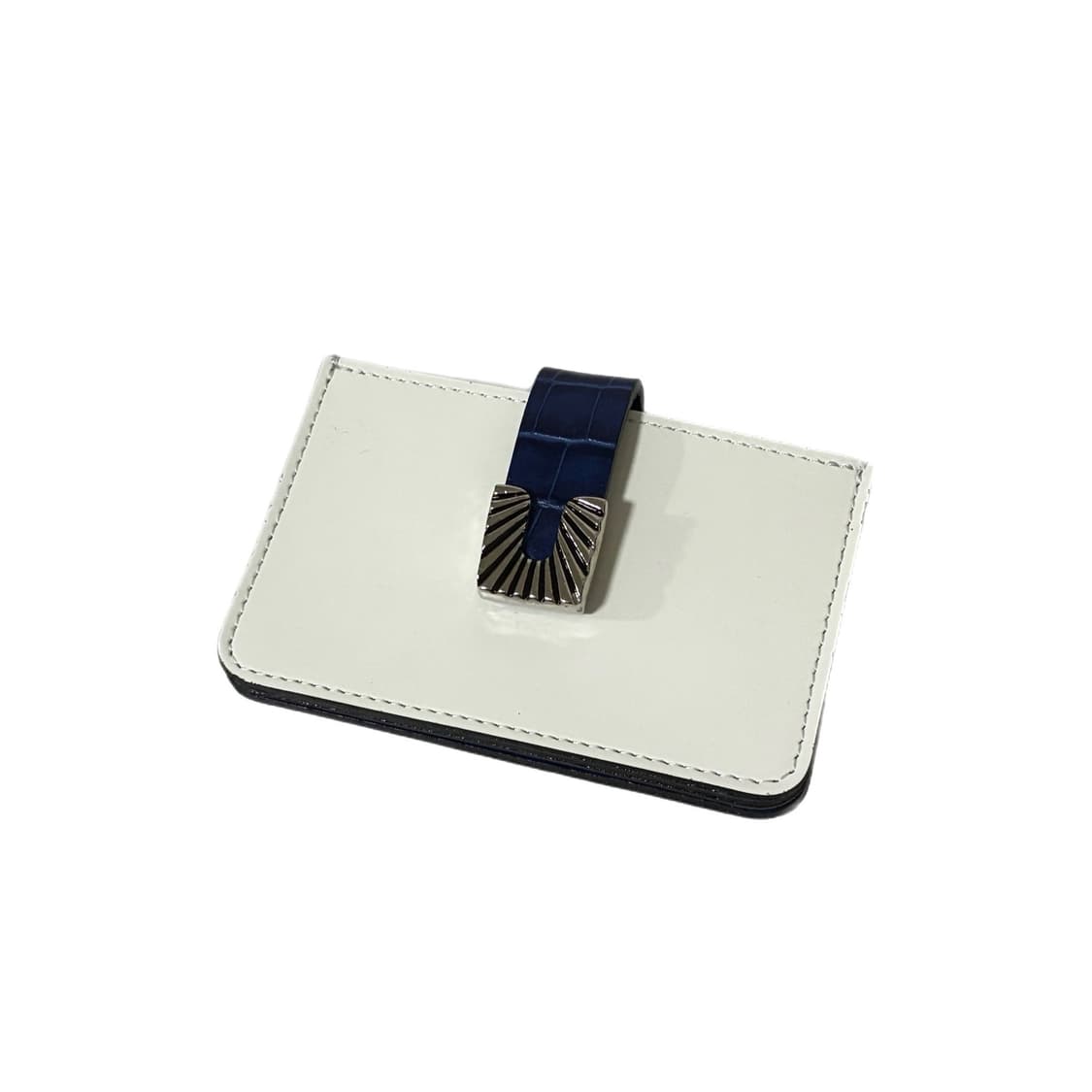 TOGA Archive Leather Wallet WH/BL 상품이미지1