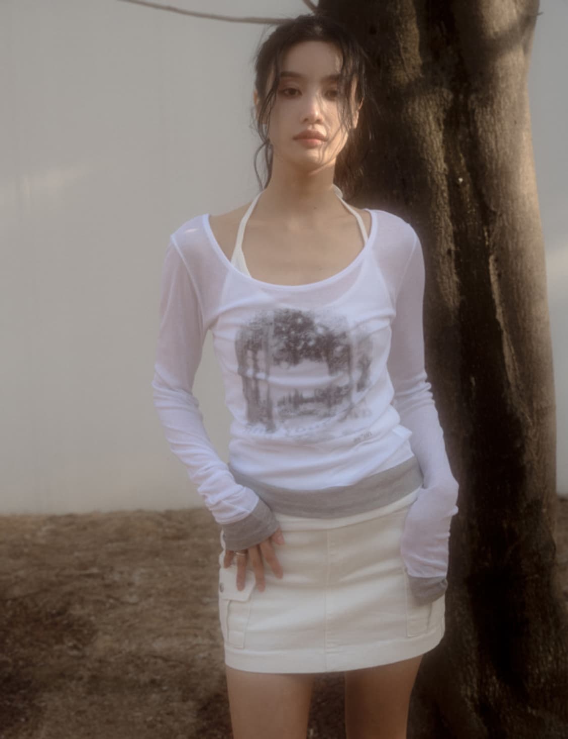 애즈온 포레스트 레이어드 티 새상품 상품이미지3