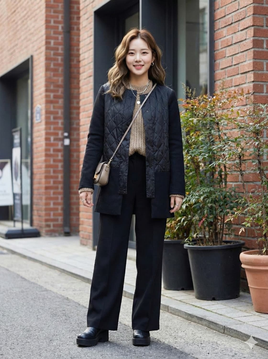 KUHO 구호 실크 배색 퀼팅 노카라 자켓 상품이미지1