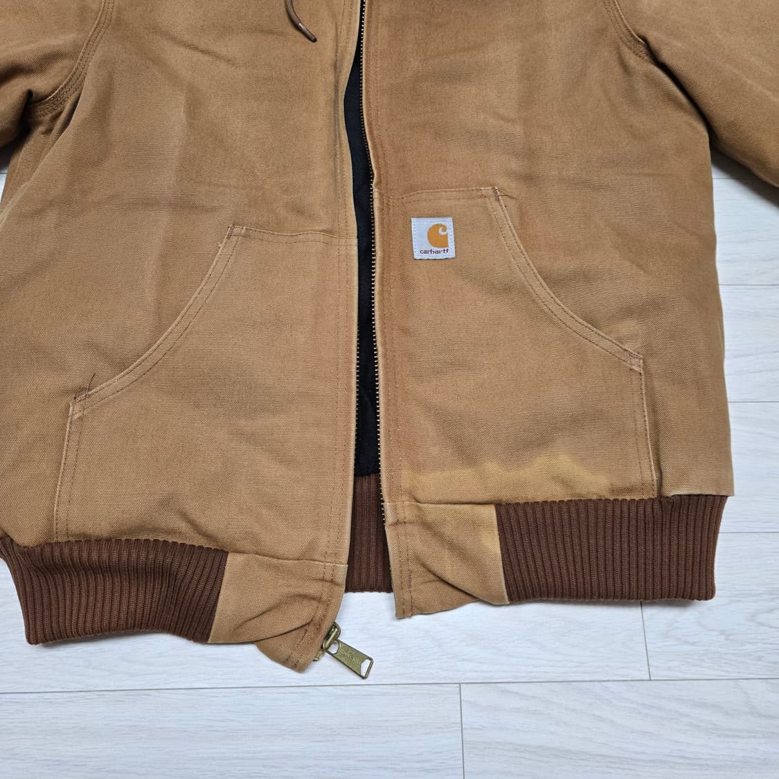 USA MADE 칼하트 J140 브라운 액티브 자켓 상품이미지6